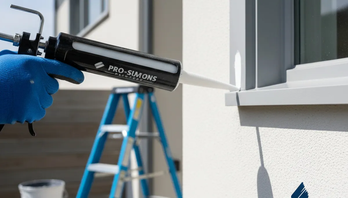 Professional caulking and sealing on Harrisburg PA home exterior by expert house painters