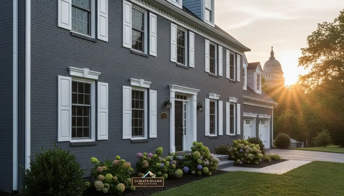 Freshly painted home exterior with smooth, durable finish by professional painters in Harrisburg, PA