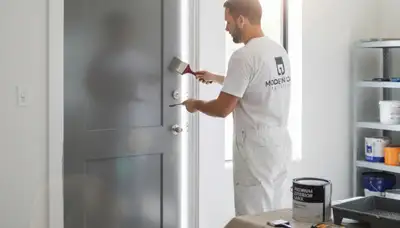Professional door painting and refinishing by Harrisburg painters in Harrisburg, PA