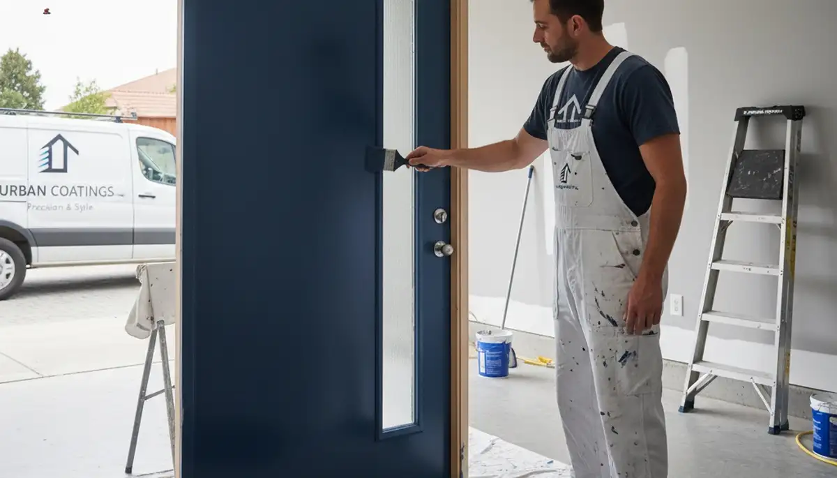 Professional door painting and refinishing by expert house painters in Harrisburg, PA