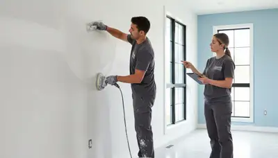 Professional drywall repair and wall patching by expert painters in Harrisburg, PA home interior