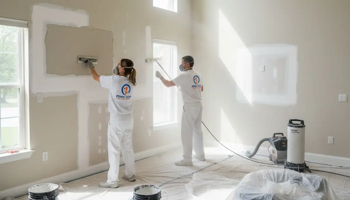 Professional drywall repair and wall patching by house painters in Harrisburg, PA