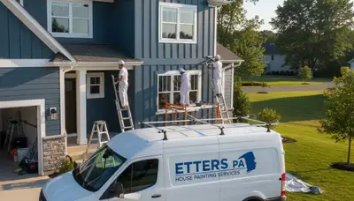 Professional house painters providing exterior painting services in Harrisburg, PA homes