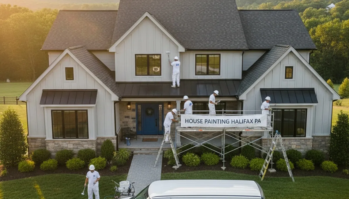 Professional house painters in Harrisburg, PA delivering expert exterior painting services