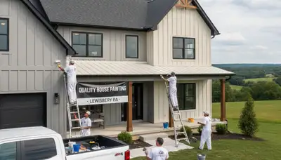 Professional house painters in Harrisburg PA providing expert residential exterior painting services