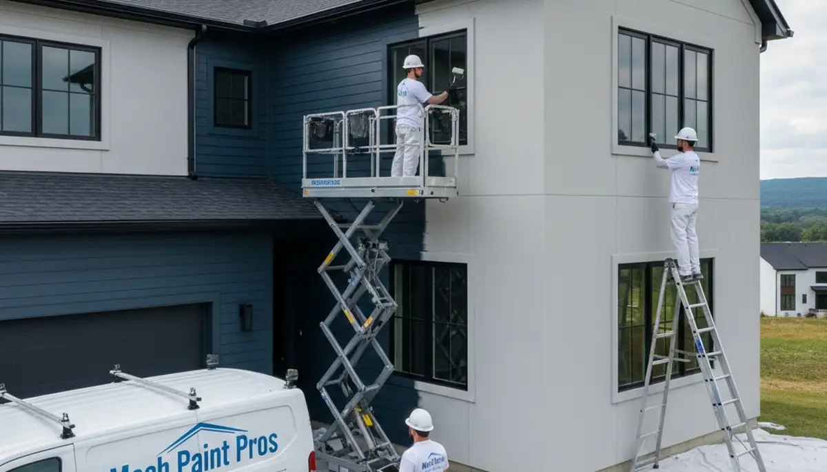 House painting service in Harrisburg, PA by harrisburgpainters.com for residential exterior and interior projects