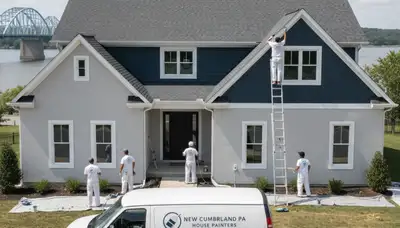 Professional house painters in Harrisburg PA providing expert residential exterior painting services