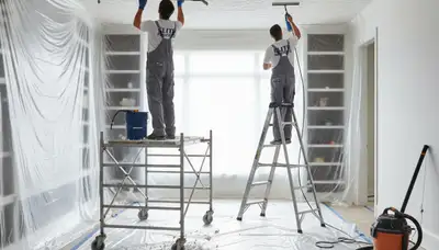 Professional popcorn ceiling removal in Harrisburg PA for smooth modern interior finishes