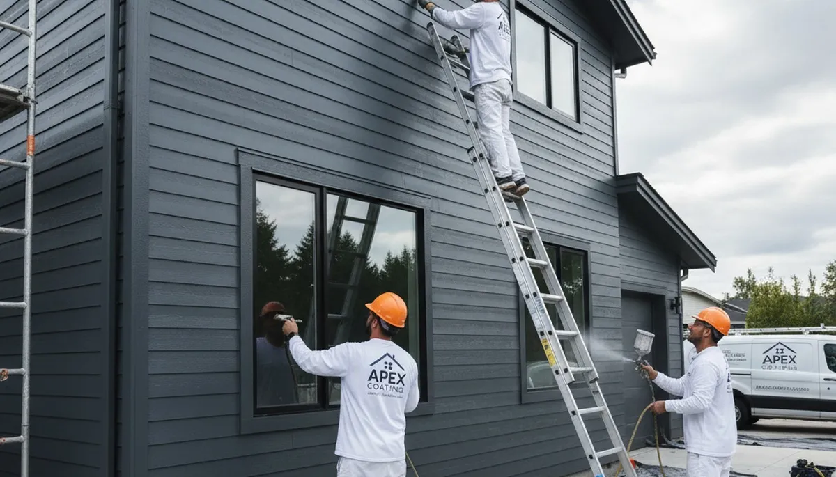 Professional siding painting in Harrisburg PA by expert exterior house painters